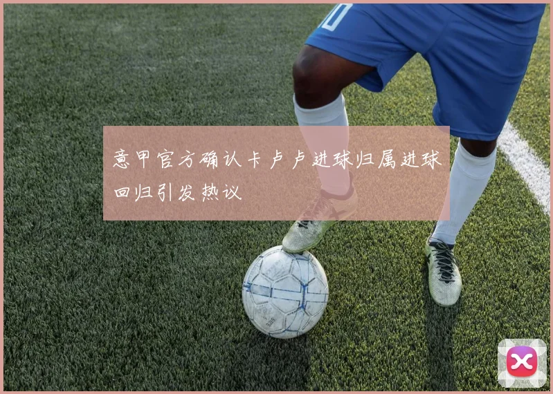 意甲官方确认卡卢卢进球归属进球回归引发热议